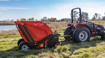 Jak funguje Turf-Tidy jako sekačka se sběrem